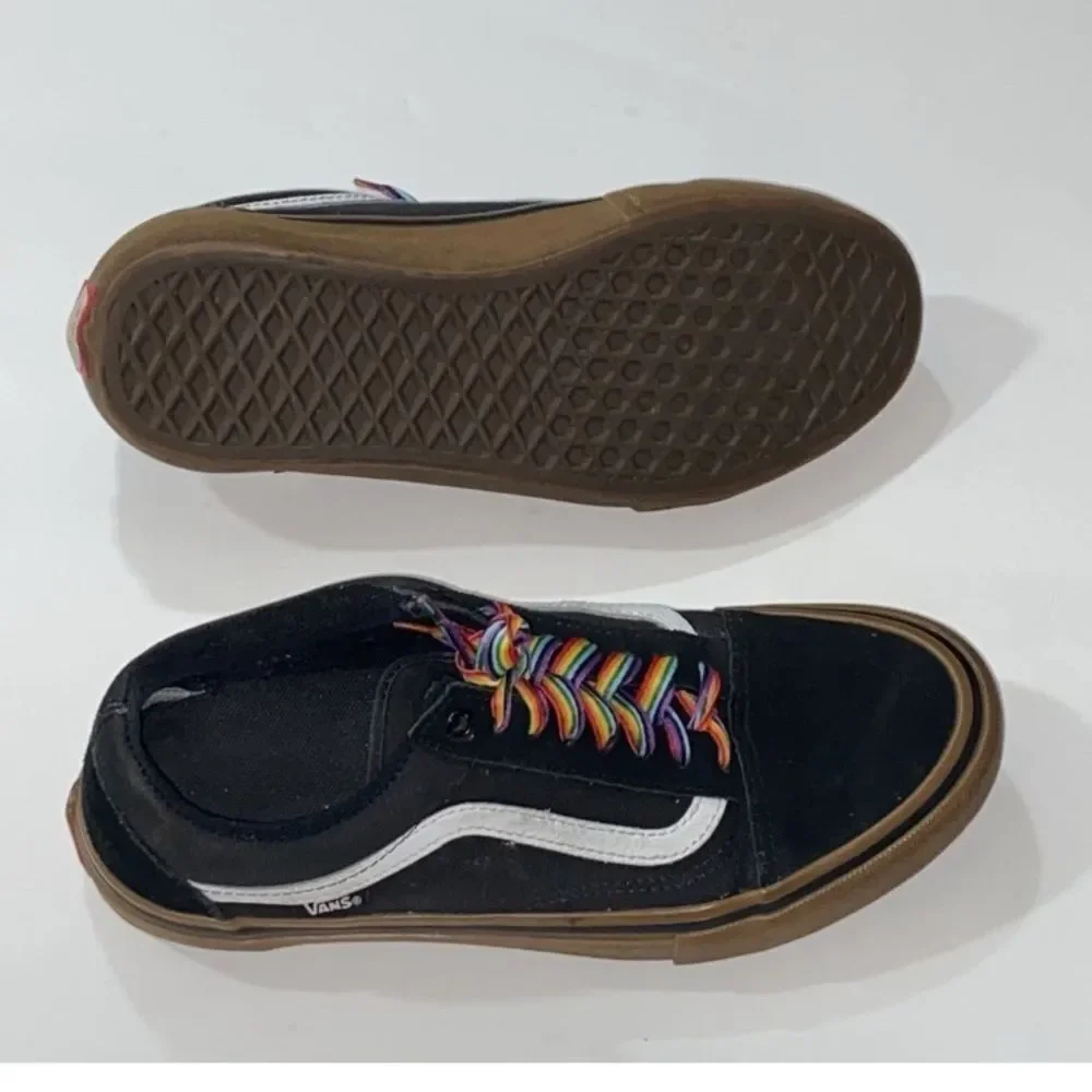 Vans Black Skate Shoe with Red PRO Tag